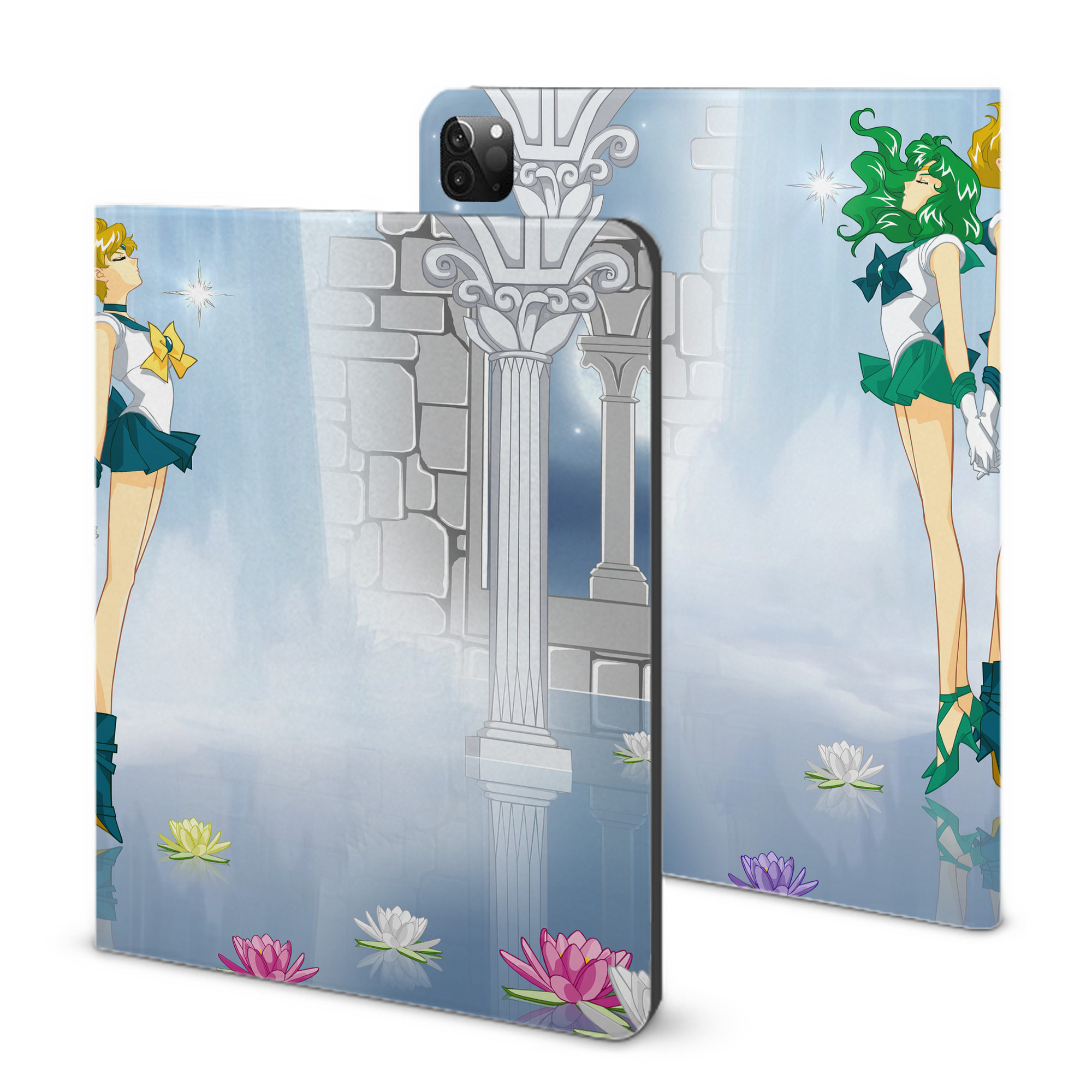 （画像用） 美少女戦士セーラームーン Sailor Moon IPadケース ペンホルダー付き ブックスタイルデザイン